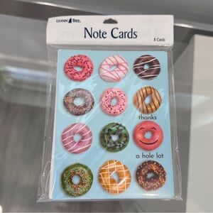 Leanin' Tree Donuts Print 8 Note Cards with Envelopes